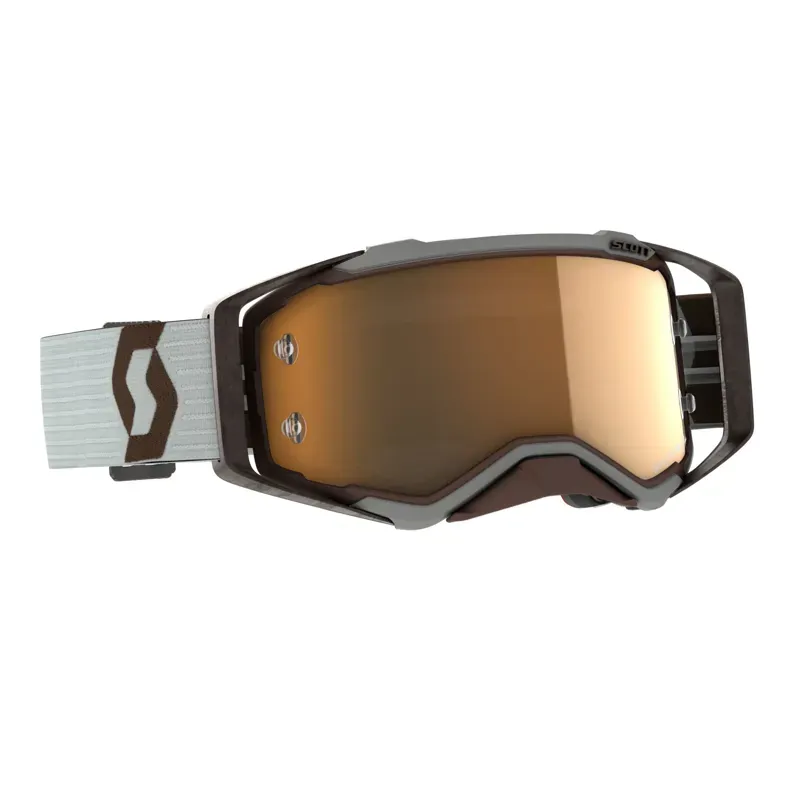 Scott Prospect Amplifier Goggle In Grey/Brown/Gold Chrome Works