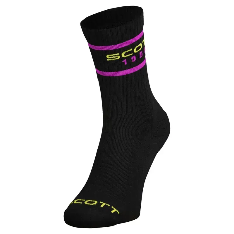 SCOTT Retro Casual Crew Sock 3-PACK BLACK XL