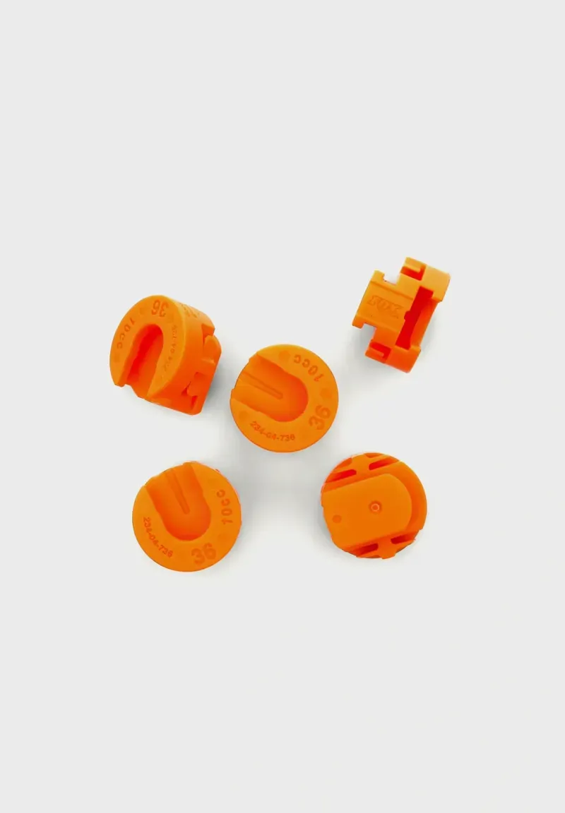 Fox 36 Float Fork 10cc Volume Spacers in Orange