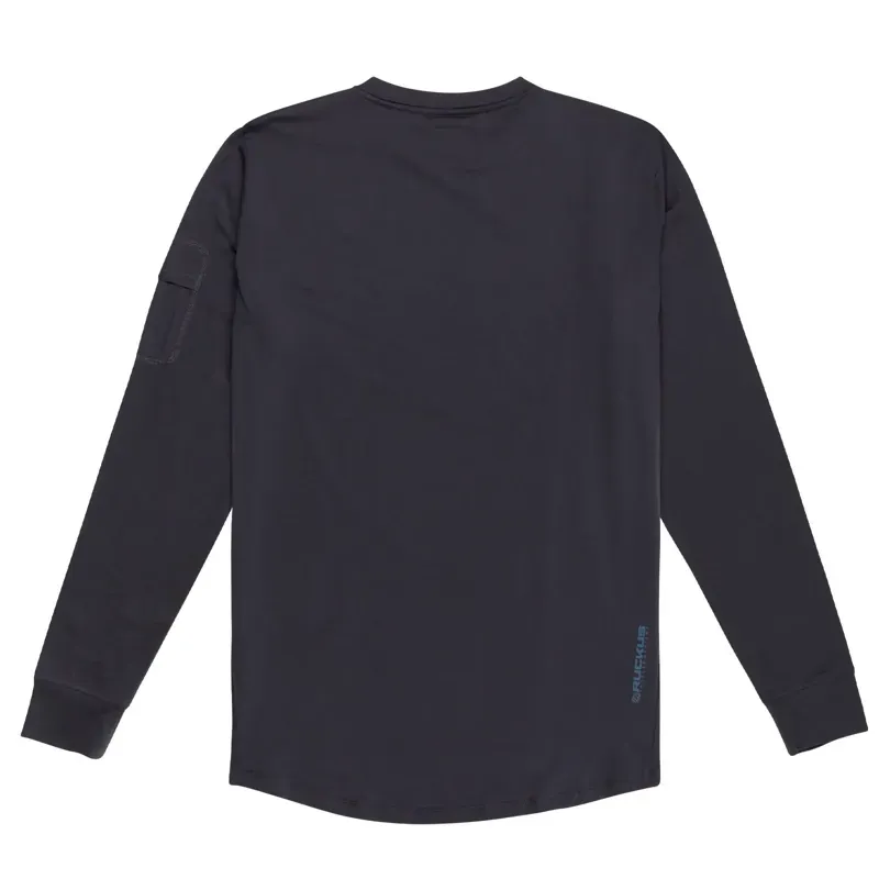 Troy Lee Designs Ruckus Long Sleeve Ride Tee In Burn Out - Carbon-1