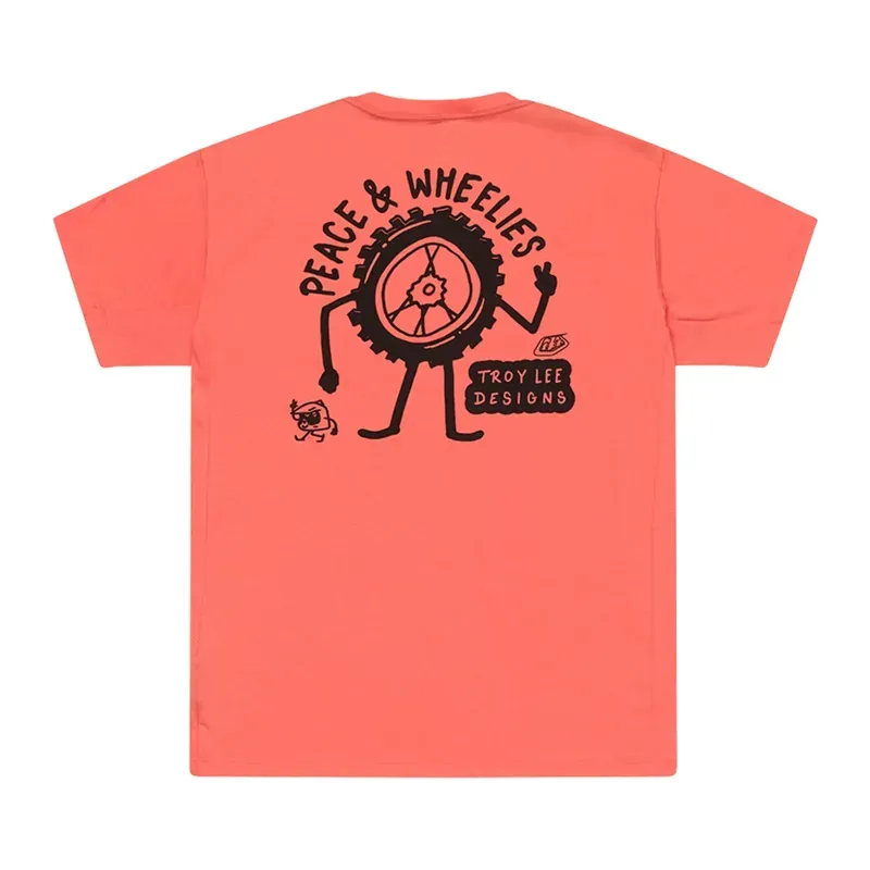 Troy Lee Designs Skyline Short Sleeve Ride Tee In P and W - Melon-1