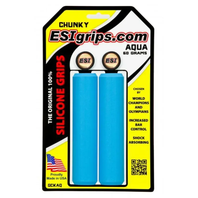 ESI 130mm Chunky Grips in Aqua