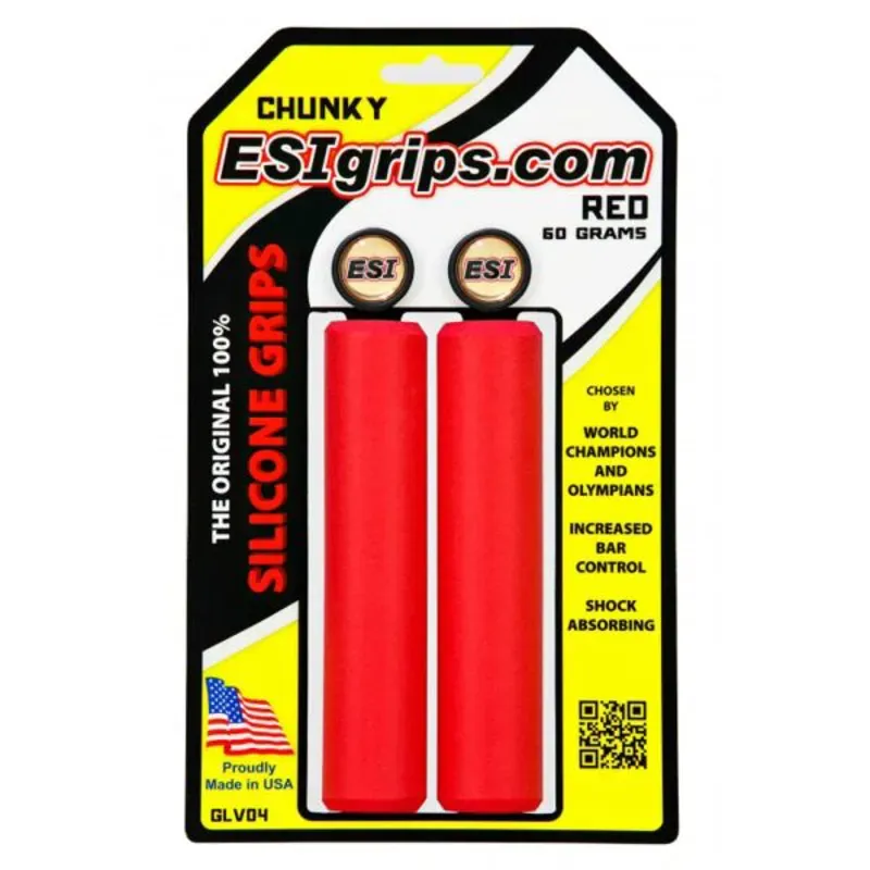 ESI 130mm Chunky Grips in Red