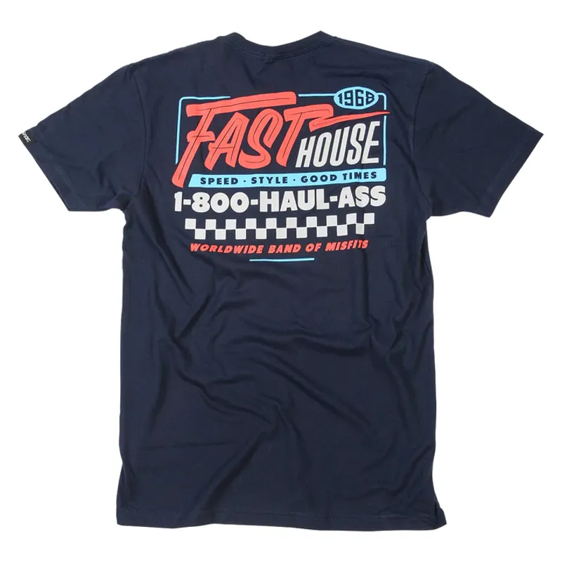 2022 Fasthouse Toll Free Tee in Navy