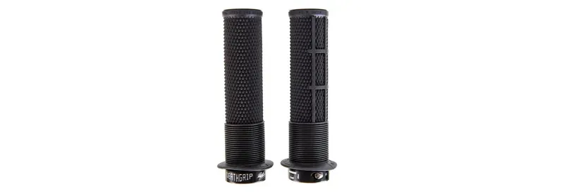 DMR Flanged Thin DeathGrip 2 MTB Handlebar Grips in Black