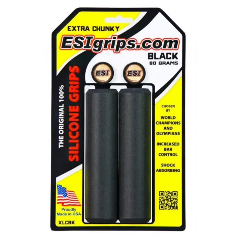 ESI Extra Chunky Bar Grips in Black