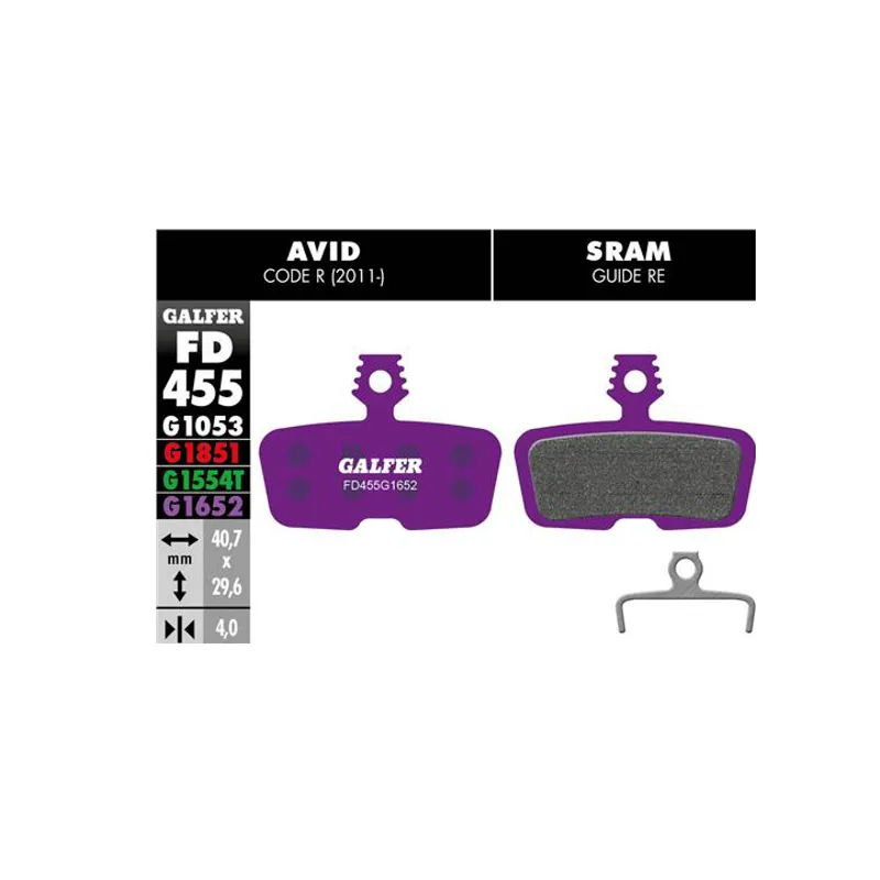 Galfer SRAM Code 2011+ Replacement E-bike Brake Pads