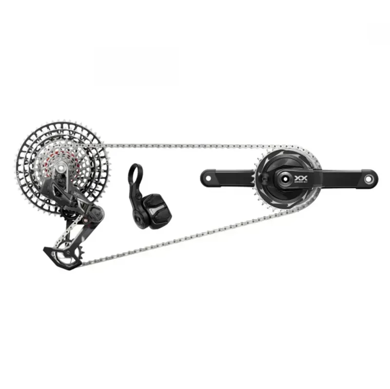 Sram Xxsl T-Type Eagle Transmission Powermeter Axs Groupset (rd W/Battery/Charger/Cord Ec Pod Ult Pm Spider Xxsl q174 55mm Chainline Dub W/Dm 34t Cr Cn 126l Cs Xs-1299 10-52t) 2023: 1