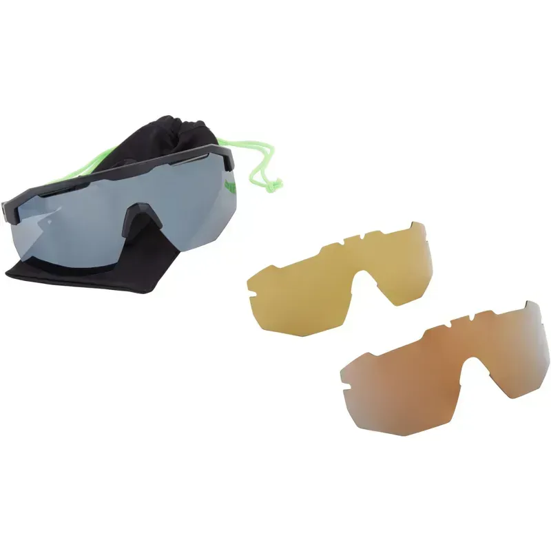 Madison Eyewear Crypto Crystal Gloss Sunglasses 3-pack in Purple Mirror/Amber/Clear-4