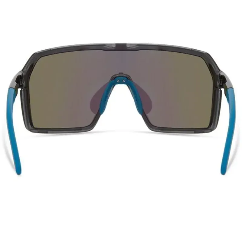 Madison Eyewear Crypto Crystal Gloss Smoke Sunglasses - Green Mirror Lens in Crystal Gloss Smoke-2
