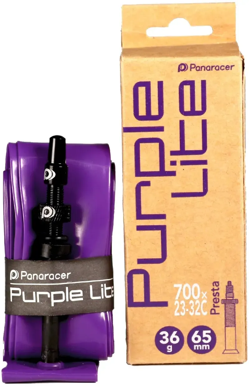 Panaracer Lite TPU Inner Tube Road 23-32c Valve in Purple-1