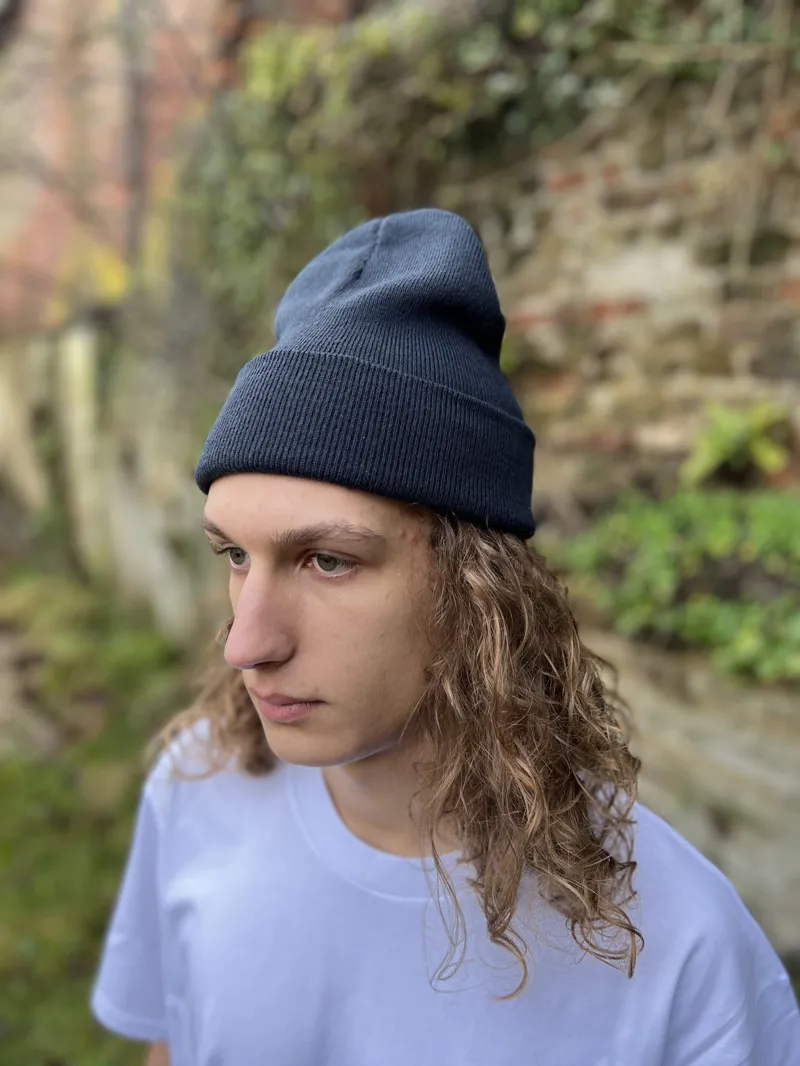 MB Tag Beanie Navy-1