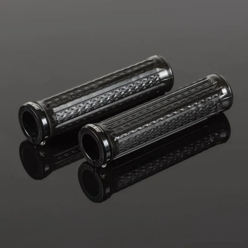 Renthal Single Collar Traction 134mm Lock-on Grips in Black