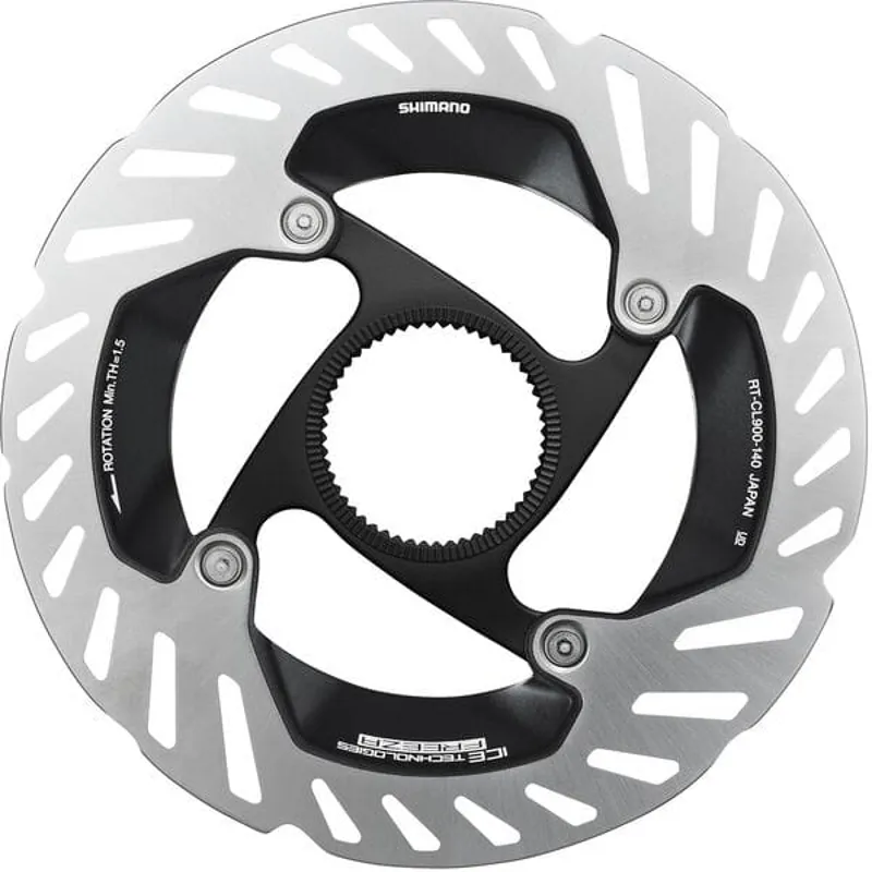 Shimano RT-CL900 Internal C/lock 140mm Brake Rotor in Silver/Black