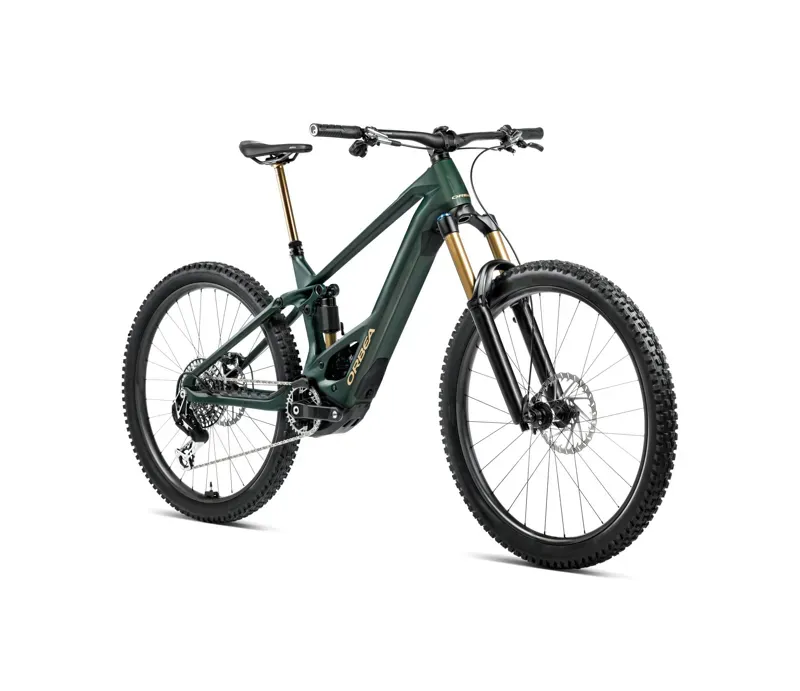 Orbea Wild M-Team E-Mountain Bike In Forest Green Carbon View Matt-1