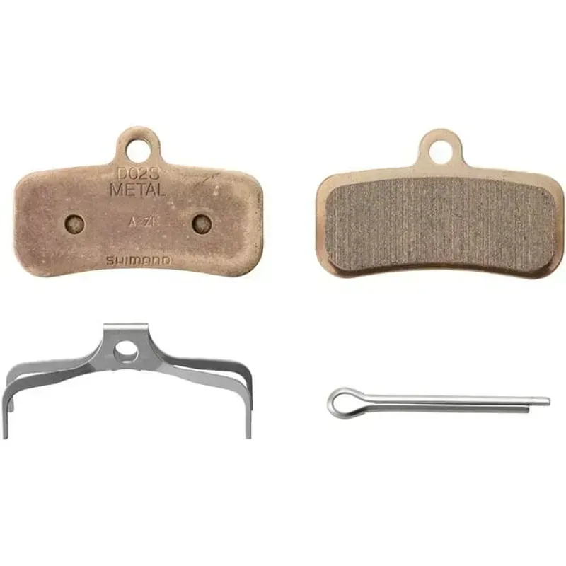 Shimano Spares D02S Metal Pad and Spring Steel Back in Black