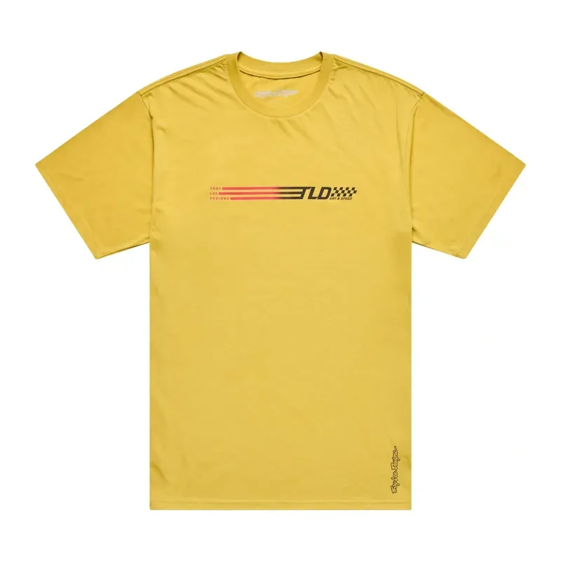 Troy Lee Designs Butter Short Sleeve T-Shirt in Stripe Butter