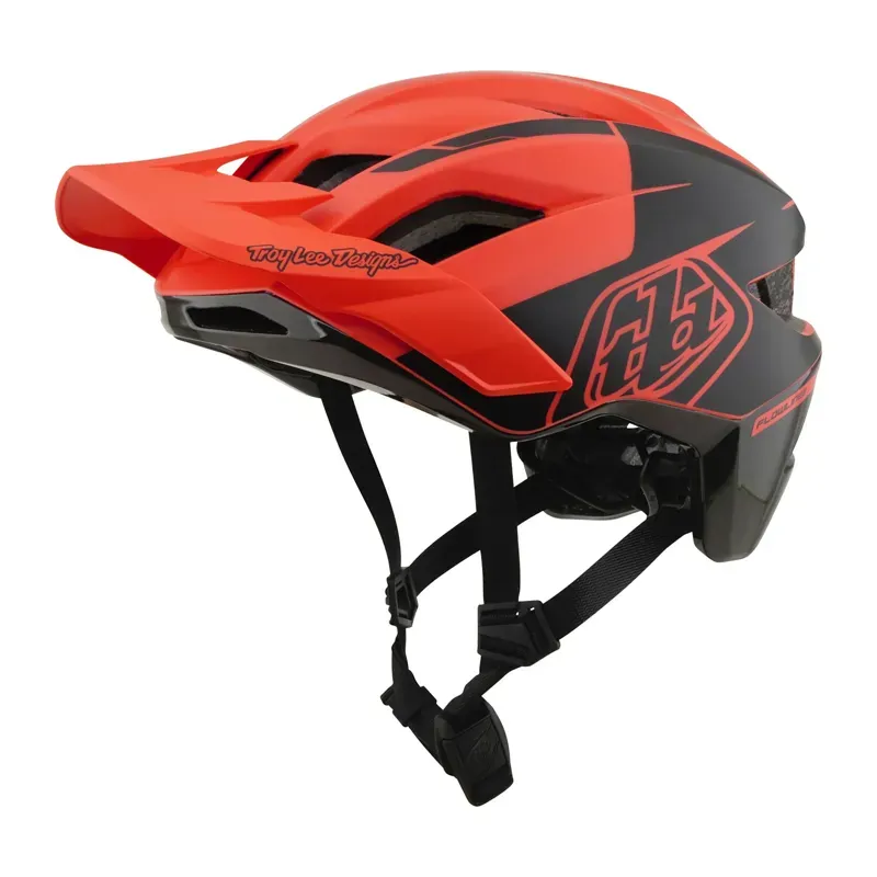 Troy Lee Designs Flowline SE MIPS Helmet in Hydro - Coral/Charcoal