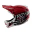 Troy Lee Designs D4 Polyacrylate Helmet in Fifty-50 White/Red