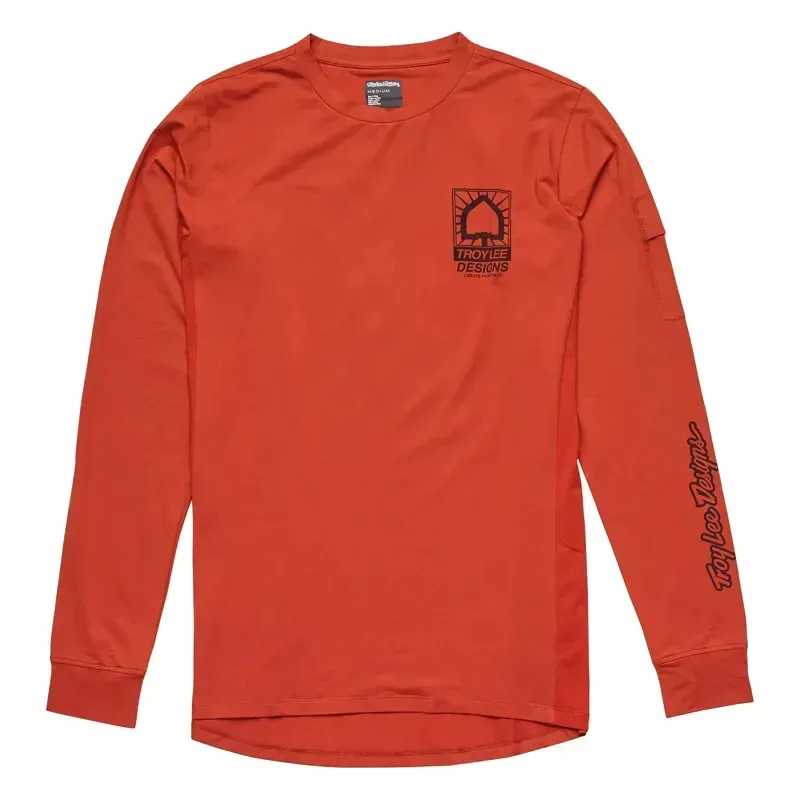 Troy Lee Designs Ruckus Long Sleeve Ride Jersey in Create To Destroy - Brick