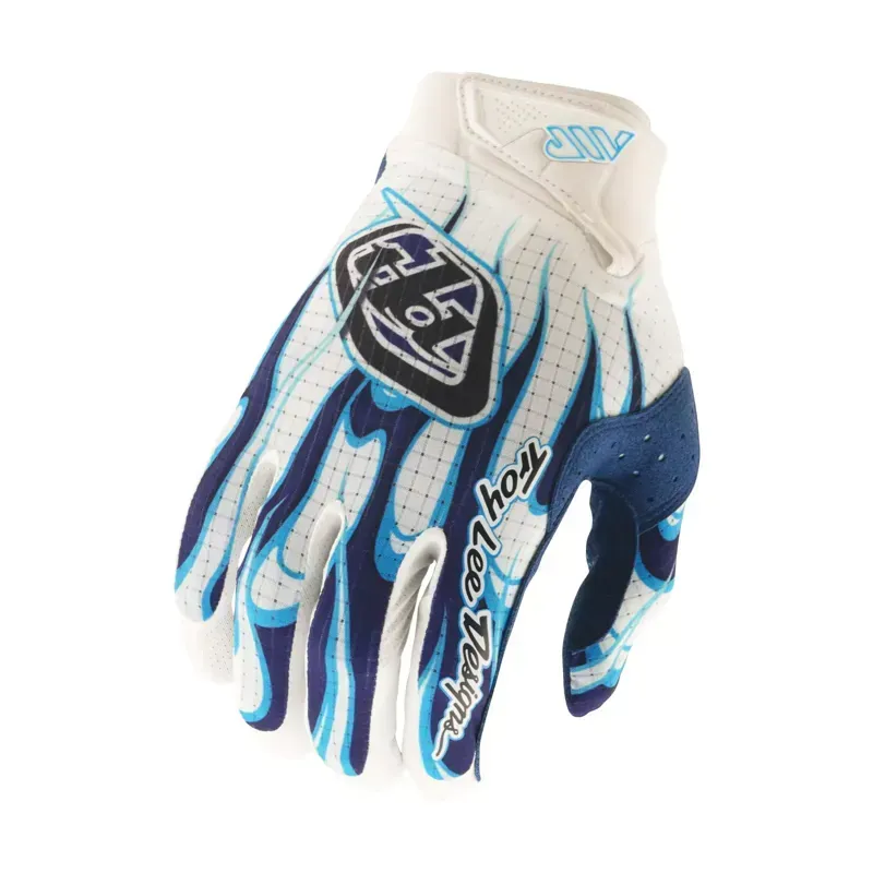 Troy Lee Designs Air Gloves in Torched White/Blue