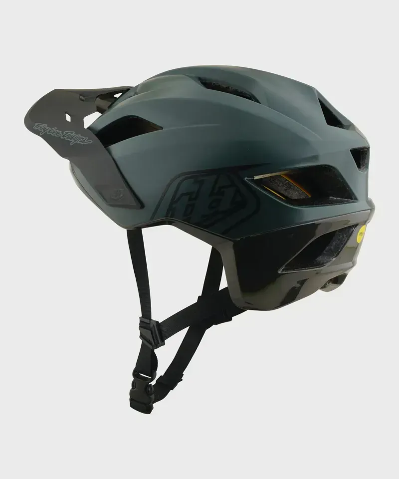 Troy Lee Designs Flowline Point Helmet in Dark Forest/Charcoal-1
