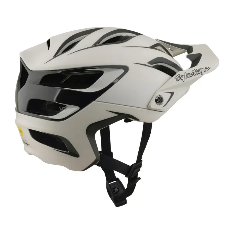Troy Lee Designs A3 MIPS Helmet in Electra - White-5