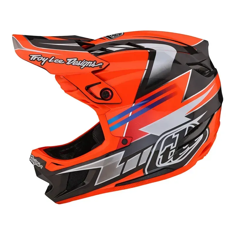 Troy Lee Designs D4 Carbon MIPS Helmet in Saber Red