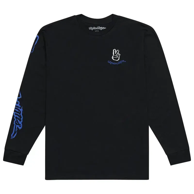 Troy Lee Designs Peace Out Long Sleeve T-Shirt in Black