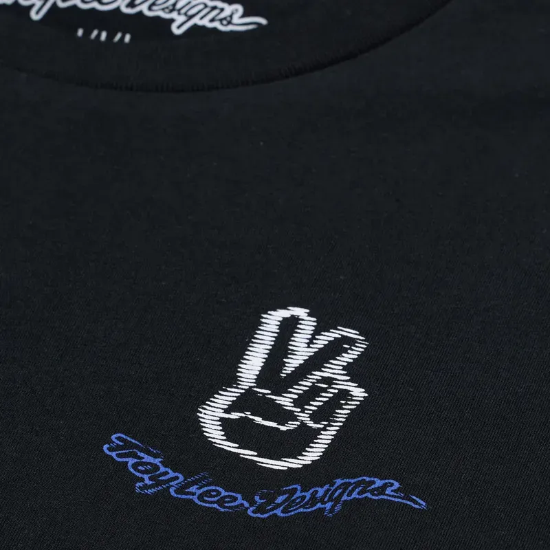 Troy Lee Designs Peace Out Long Sleeve T-Shirt in Black-2