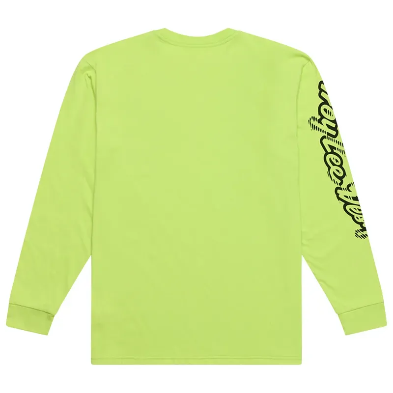 Troy Lee Designs Peace Out Long Sleeve T-Shirt in Glo Yellow-1