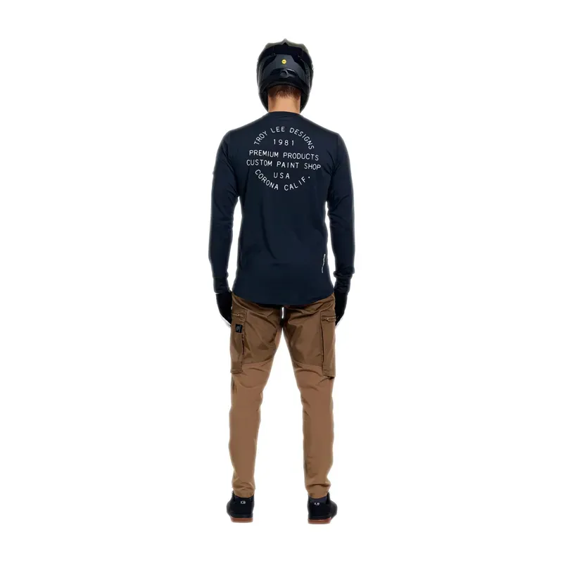 Troy Lee Designs Ruckus Long Sleeve Ride Jersey in Pressed Carbon-11