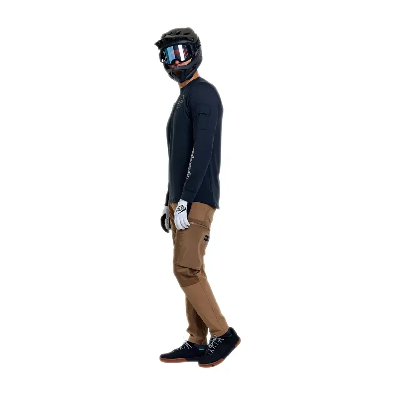 Troy Lee Designs Ruckus Long Sleeve Ride Jersey in Pressed Carbon-12
