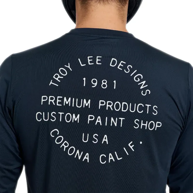Troy Lee Designs Ruckus Long Sleeve Ride Jersey in Pressed Carbon-7