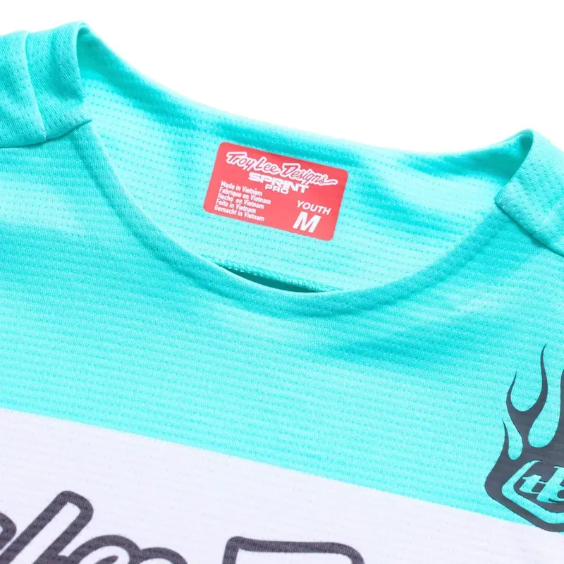 Troy Lee Designs Sprint Pro Youth Jersey In Yo Moto Carbon-7