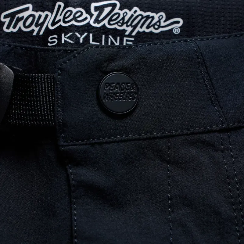 Troy Lee Designs Skyline Trail Youth Trousers in Mono Black-6