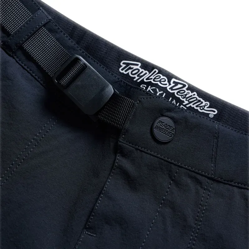 Troy Lee Designs Skyline Trail Youth Trousers in Mono Black-7